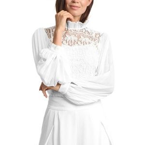 Beautiful Floral Printed Top with pleated sleeves